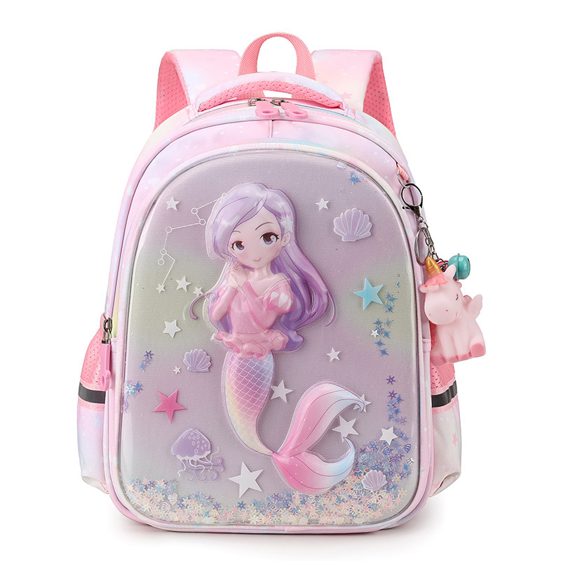 Mochila infantil de dibujos animados, jardín de infantes Kulomi, mochila para bebés, mochila para estudiantes de primaria de grado uno y dos, comercio exterior