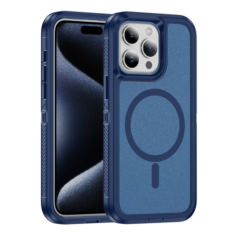 iPhone16 ガーディアン三防スマホケース 磁気ワイヤレス充電対応 Apple 15 滑り止め 落下防止保護カバー|undefined