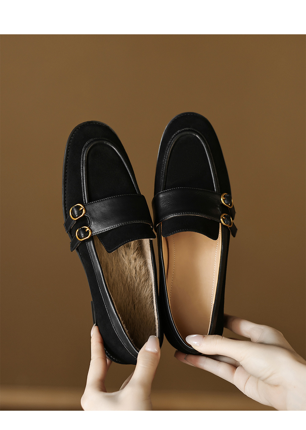 CHIKO Bentley Round Toe Block Heels Loafers Shoes