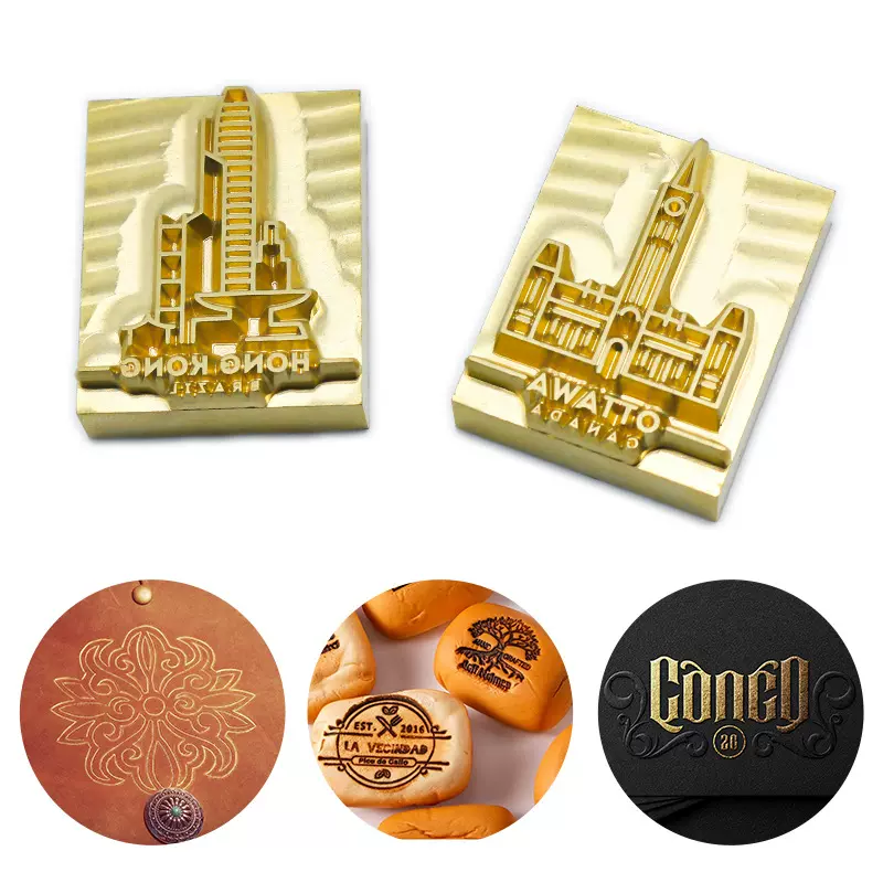 铜模皮具logo烫印章铜模烫金版活字压印模蛋糕冰块菜谱烙印模