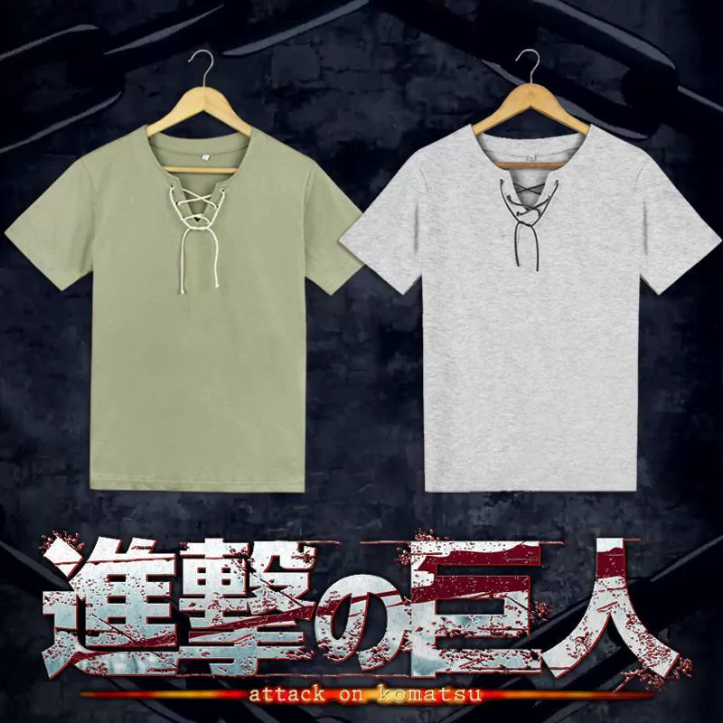 The Giant of Man Dragon's Attack, Kano Xiu Zai Alan Yeager's Long-sleeved Short-sleeved Bottoming T-shirt COS Summer The Giant of Man Dragon's Attack, Kano Xiu Zai Alan Yeager's Long-sleeved Short-sleeved Bottoming T-shirt COS Summer