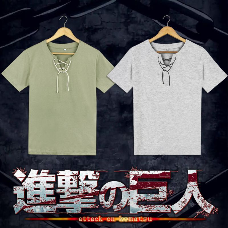 The Giant of Man Dragon's Attack, Kano Xiu Zai Alan Yeager's Long-sleeved Short-sleeved Bottoming T-shirt COS Summer The Giant of Man Dragon's Attack, Kano Xiu Zai Alan Yeager's Long-sleeved Short-sleeved Bottoming T-shirt COS Summer