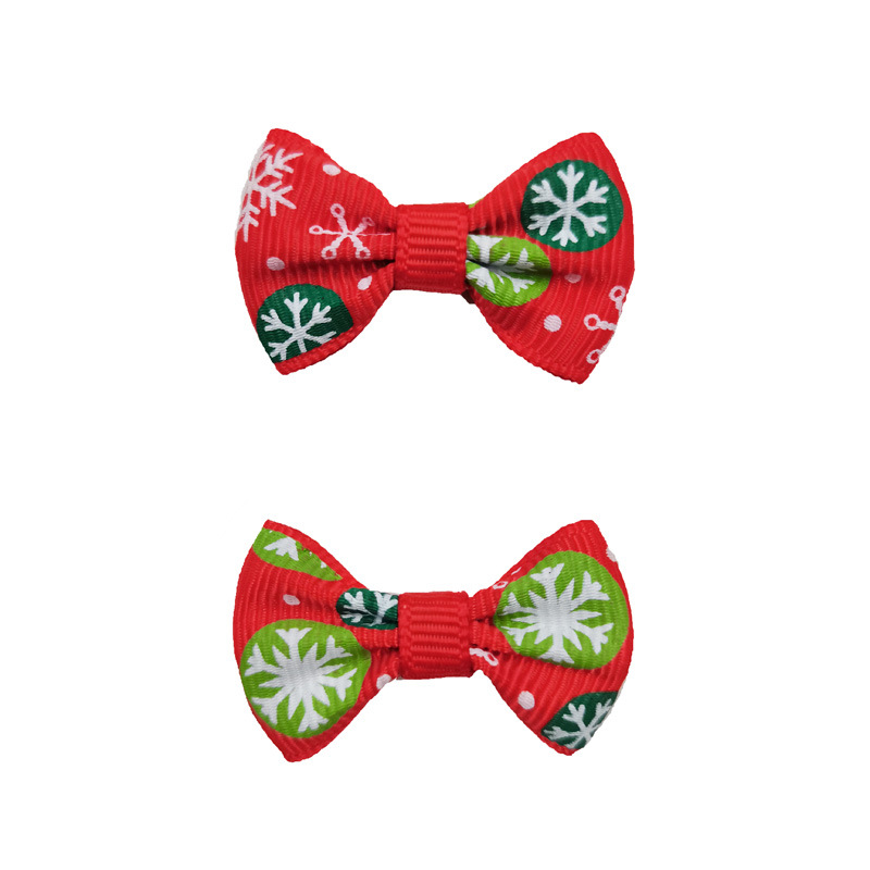 컬러 볼 눈송이 레드