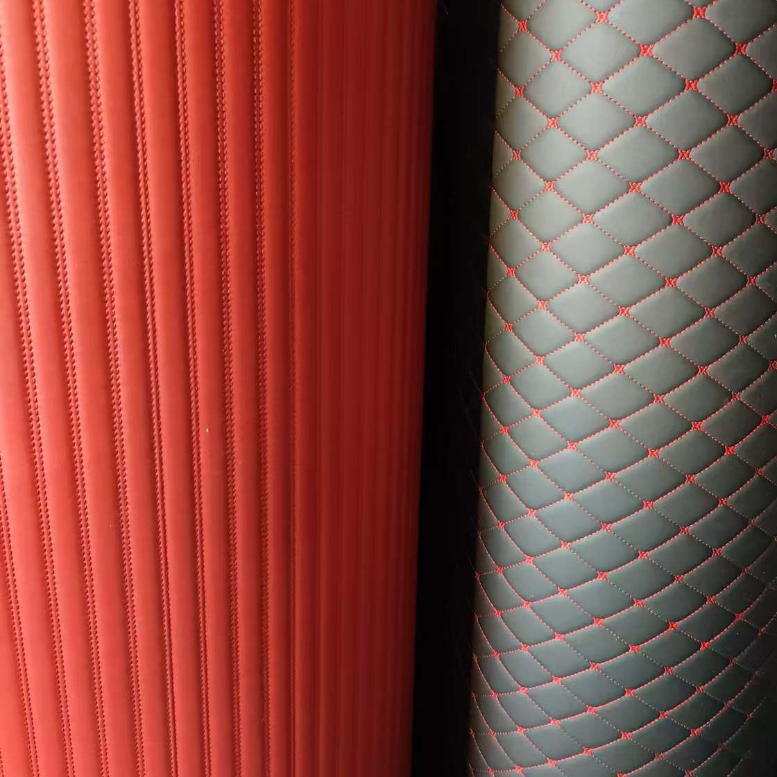 跨境外贸皮革卷材汽车脚垫后备箱垫XPE海绵环保材质高端跨境专供