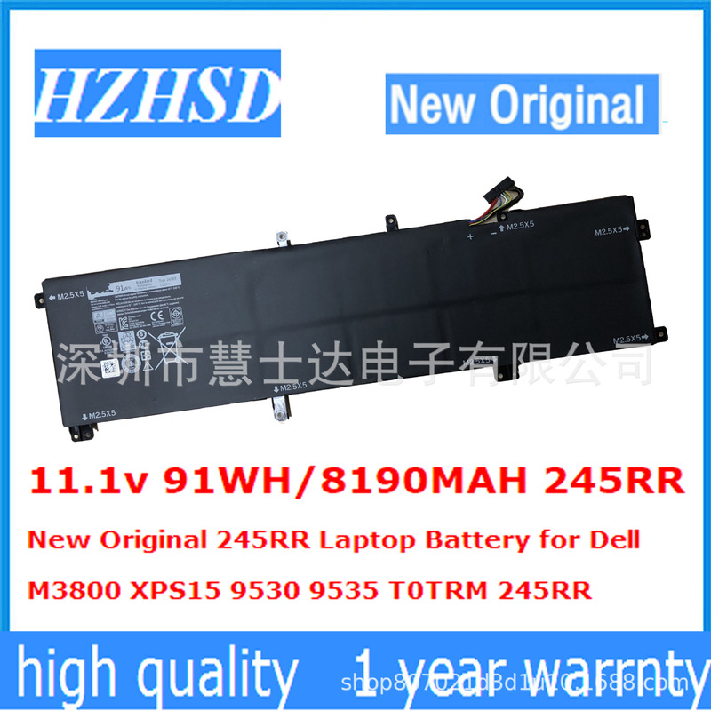 Applicable to DELL XPS15 9530 9535 245RR P31F laptop battery 91Wh