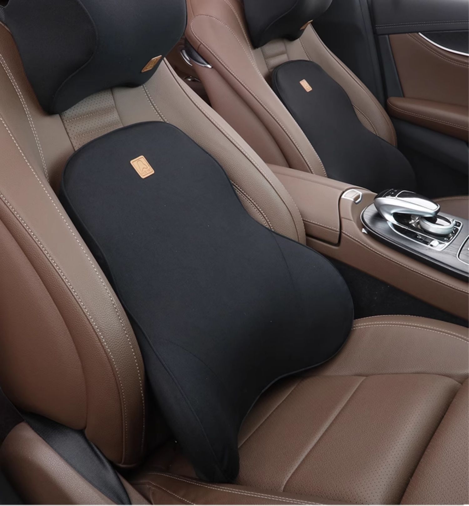 Car Lumbar Pillow Memory Foam Lumbar Cushion Backrest Waist Support Cushion Car Seat Lumbar Support Head Wholesale