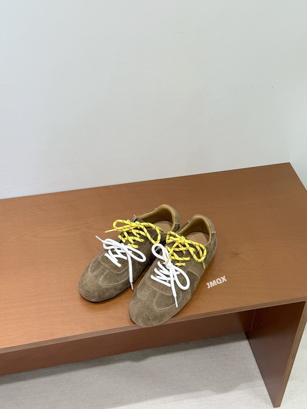 德训鞋女牛皮平底2025秋季新款圆头休闲软底透气舒适真皮防滑板鞋|undefined