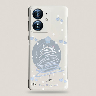 For Real Me GT7Pro Racing Edition Phone Case Hard Shell Reamle Borderless New Lens Blue Snoopy
