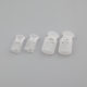 Factory in stock supply black and white nylon spring buckle single hole oval plastic rope buckle flat rope buckle