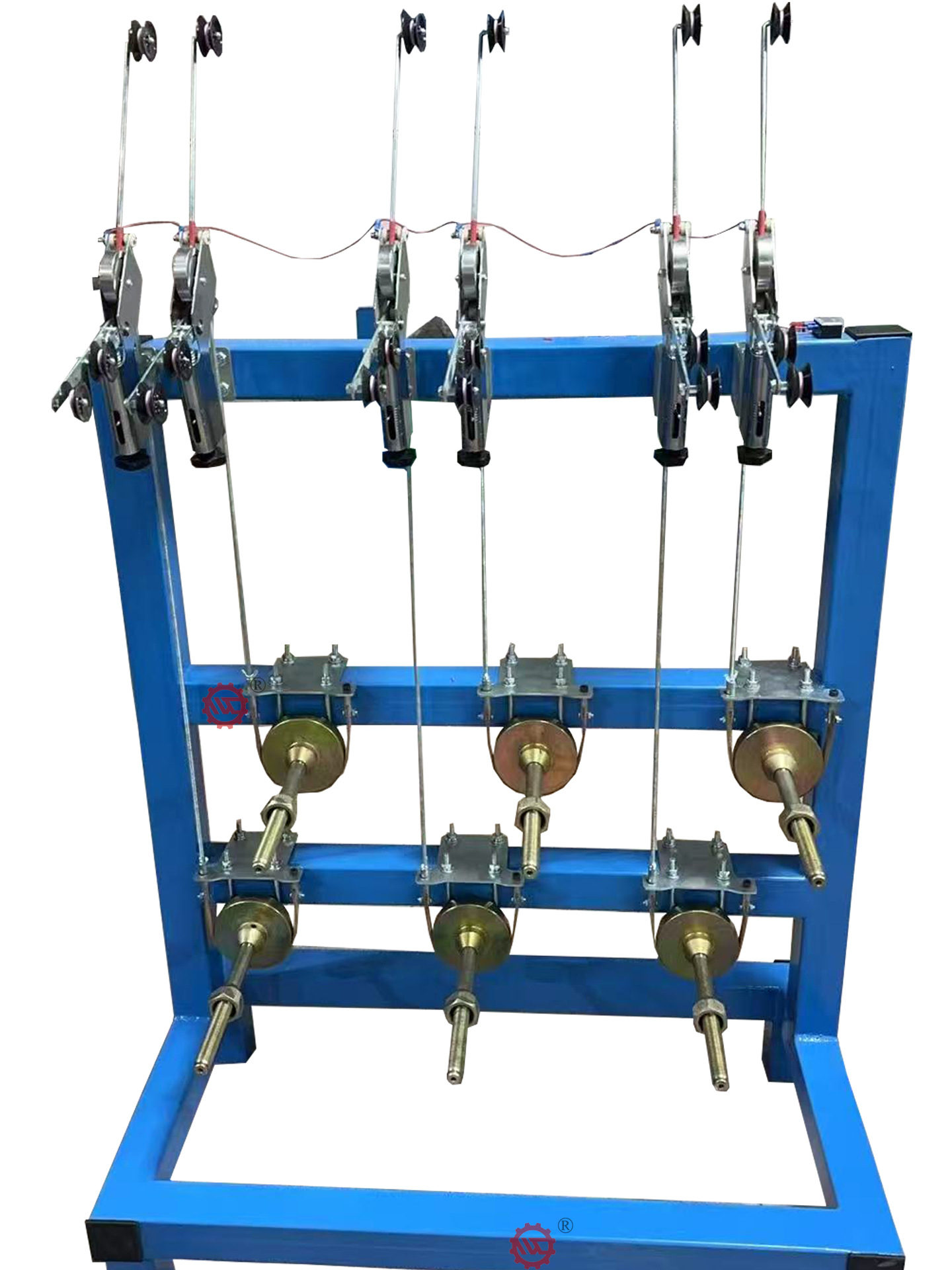 绞线放线架线电线立式张力架多头导线束丝被动自动涨力枪