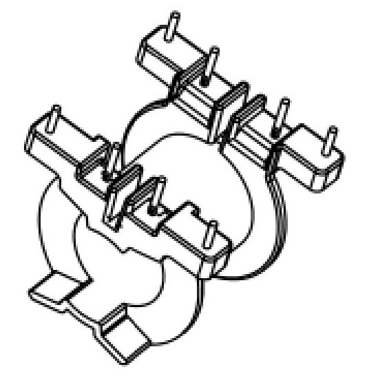 PQ2625单边加宽电木骨架PQ26双槽变压器骨架 骨架卧式4-4针