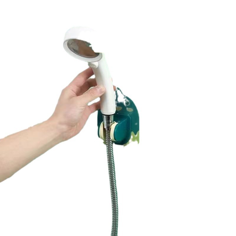 Baño de dibujos animados-Soporte de ducha libre universal ajustable baño ducha boquilla de ducha cabeza fija base Accesorios
