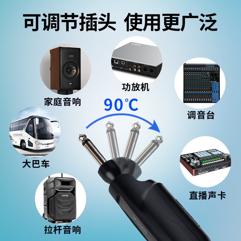 手持话筒跨境一拖二U段调频直播舞台家用户外音响充电无线麦克风|undefined