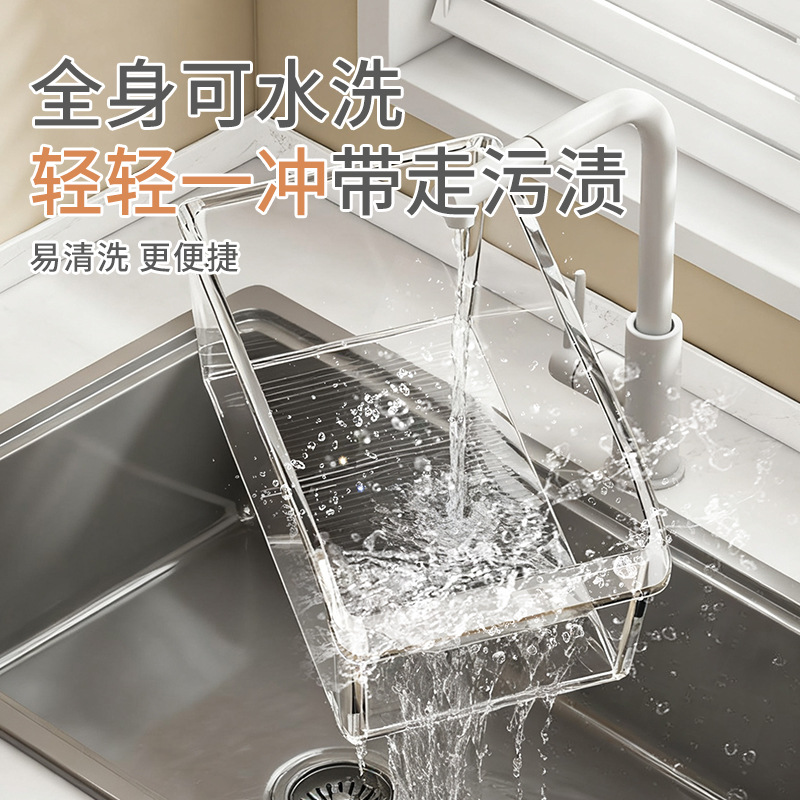 Caja de almacenamiento de refrigerador, cajón transparente de grado alimenticio con poleas, caja de almacenamiento de huevos, caja de drenaje para el hogar