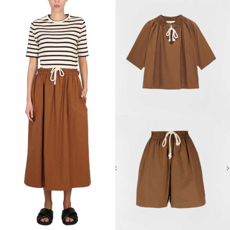 26 Early Spring New Style Layered Aesthetic Jl Skin-Feel Pima Cotton Hand-Embroidered Skirt Shorts Top