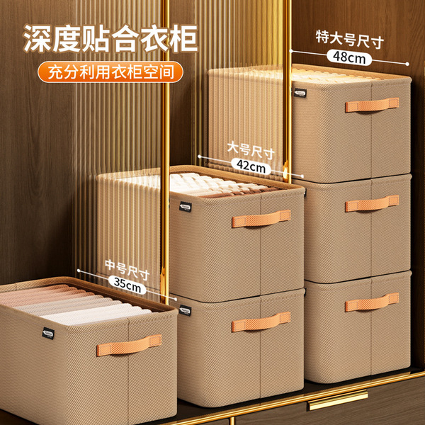 Foldable storage box for home use