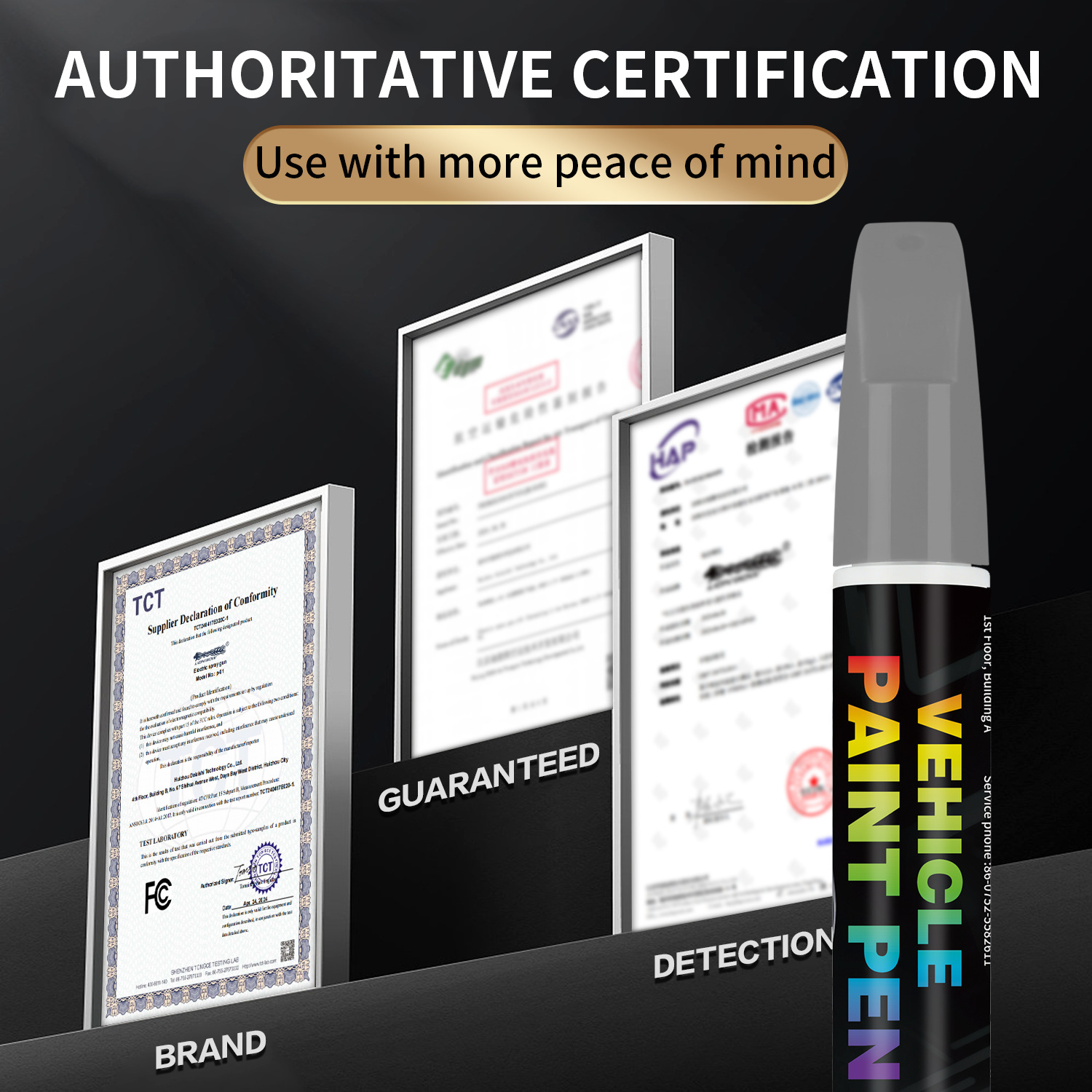 Car Paint Touch-Up Pen, Body Scratch Repair Pen, Car Paint Scratch Repair Tool, Multi-Color Car Paint Touch-Up Pen