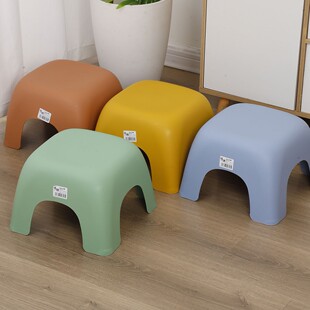 Manufacturer Wholesale Thickened Plastic Stool, Stylish Small Stool for Living Room and Bedroom, Shoe-Changing Stool, Children's Stool