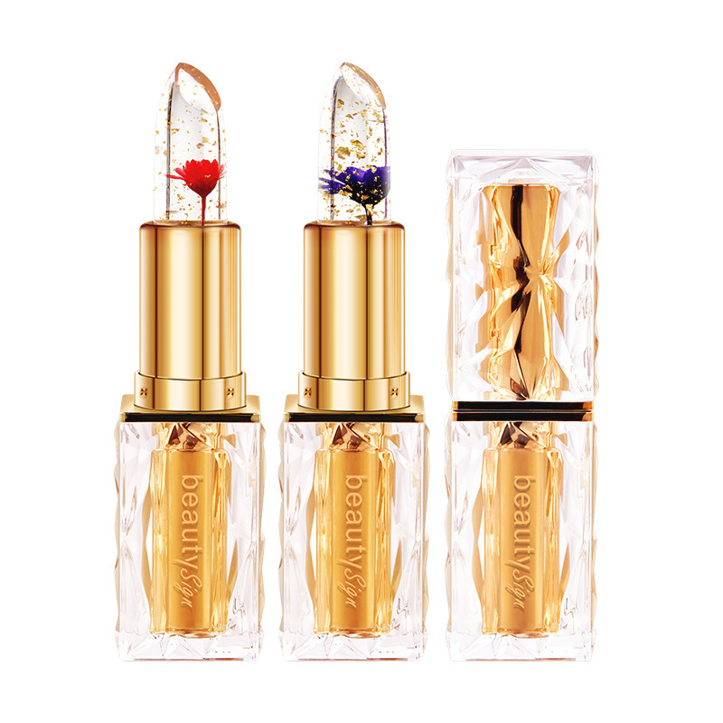BEAUTY SIGNクリスタル花びら変色リップカラー変色が长持ちし色落ちしにくい保湿うるおいクリアリップ|undefined