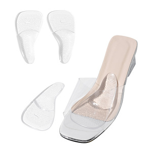 Silicone five-point pad transparent gel insole massage arch pad sole support pad functional PU insole