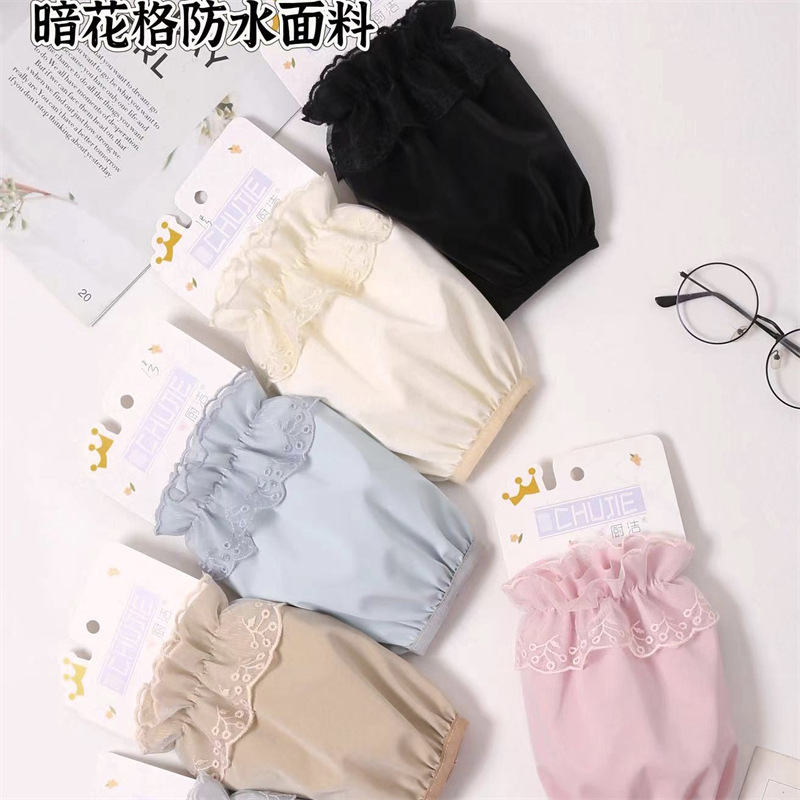 Franela impermeable bordada cocina del bebé de los hombres de las mujeres largo oversleeve mangas de la mano de los niños al por mayor estudiante Otoño e Invierno