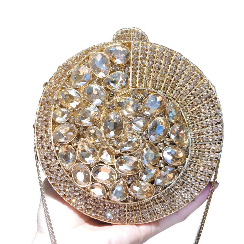 Nuevo paquete de diamante transfronterizo bolsas tridimensionales bolsas de diamante de diamante de nuevo oro