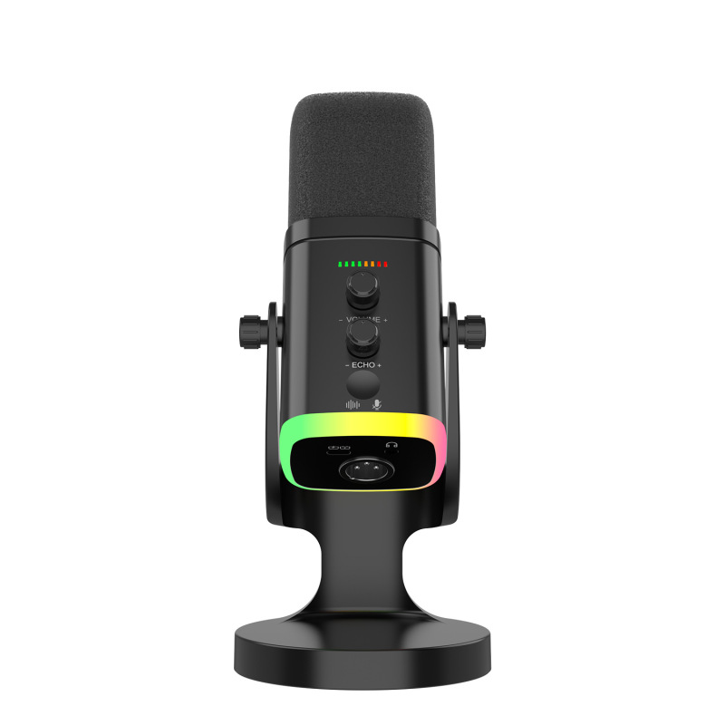 クロスボーダー XLR/USB ダイナミックデュアル目的 RGB マイクコンピュータ競技用マイク USB 携帯電話コンピュータ録音|undefined
