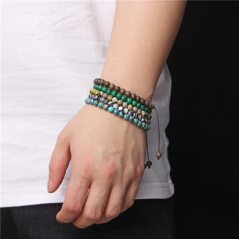 Simple Style Geometric Stone Unisex Drawstring Bracelets display picture 6