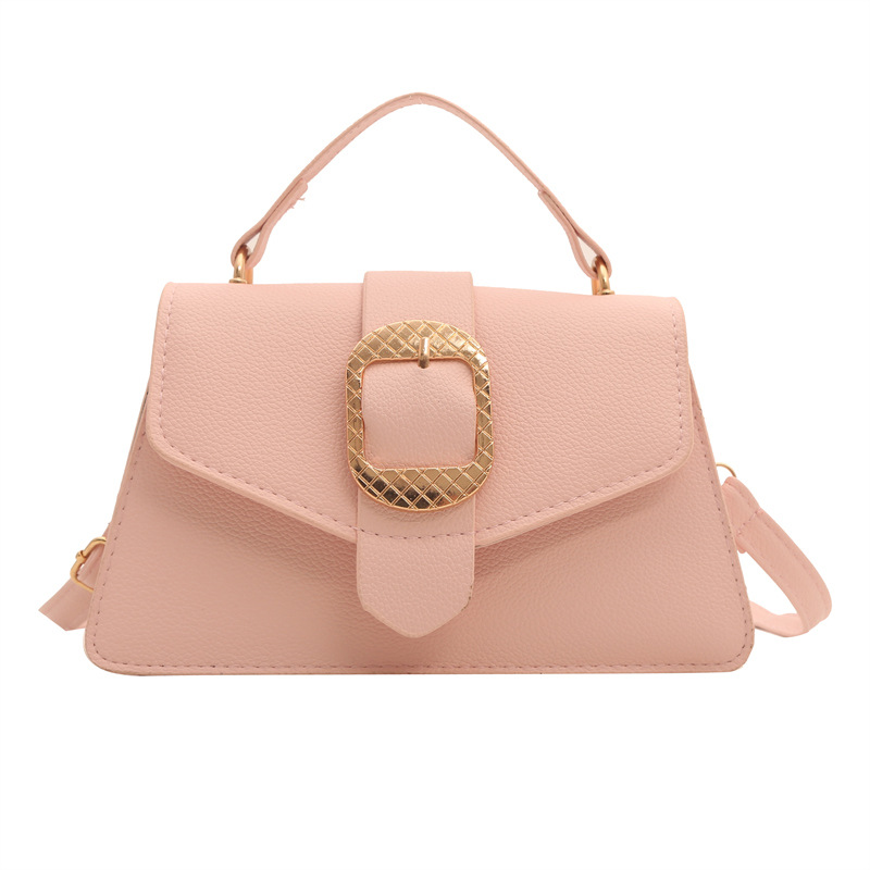 Bolso de primavera para mujeres, bolso de mano para viajar, simple bolso de hombro sólido.