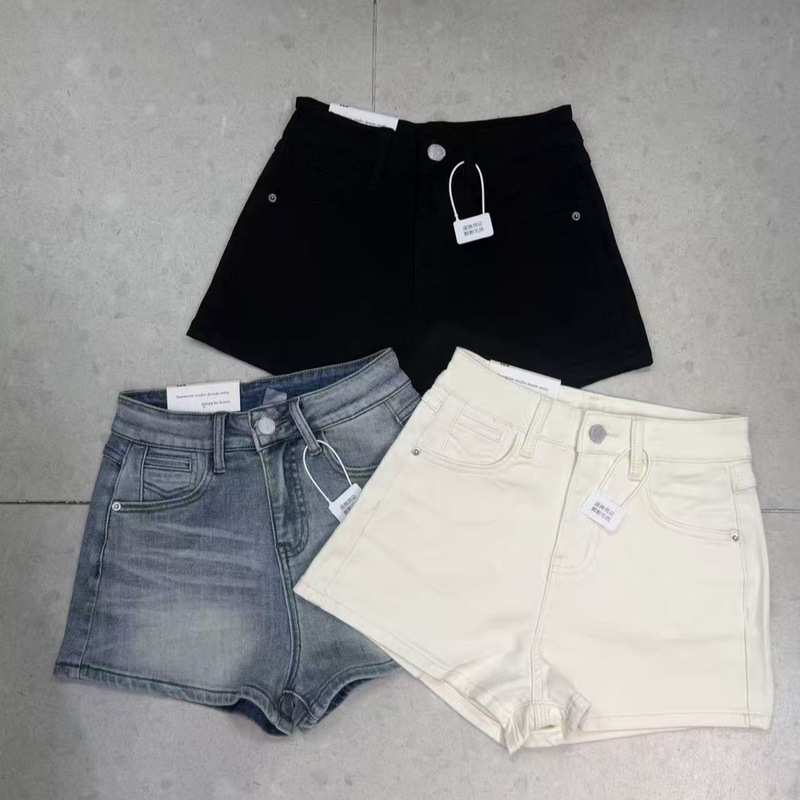 Off-White Fashionable High-Waisted Hot Girl Denim Shorts for Women 2026 Summer Slimming Casual A-Line Wide-Leg Hot Pants 8058 Off-White Fashionable High-Waisted Hot Girl Denim Shorts for Women 2026 Summer Slimming Casual A-Line Wide-Leg Hot Pants 8058