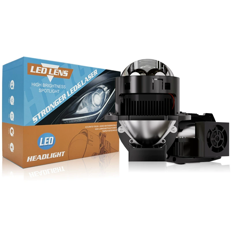 Автомобильные светодиодные фары 75W Высокая мощность H6 двойной прямой объектив светодиодный прожекторы модифицированные дальний и ближний свет светодиодные фары