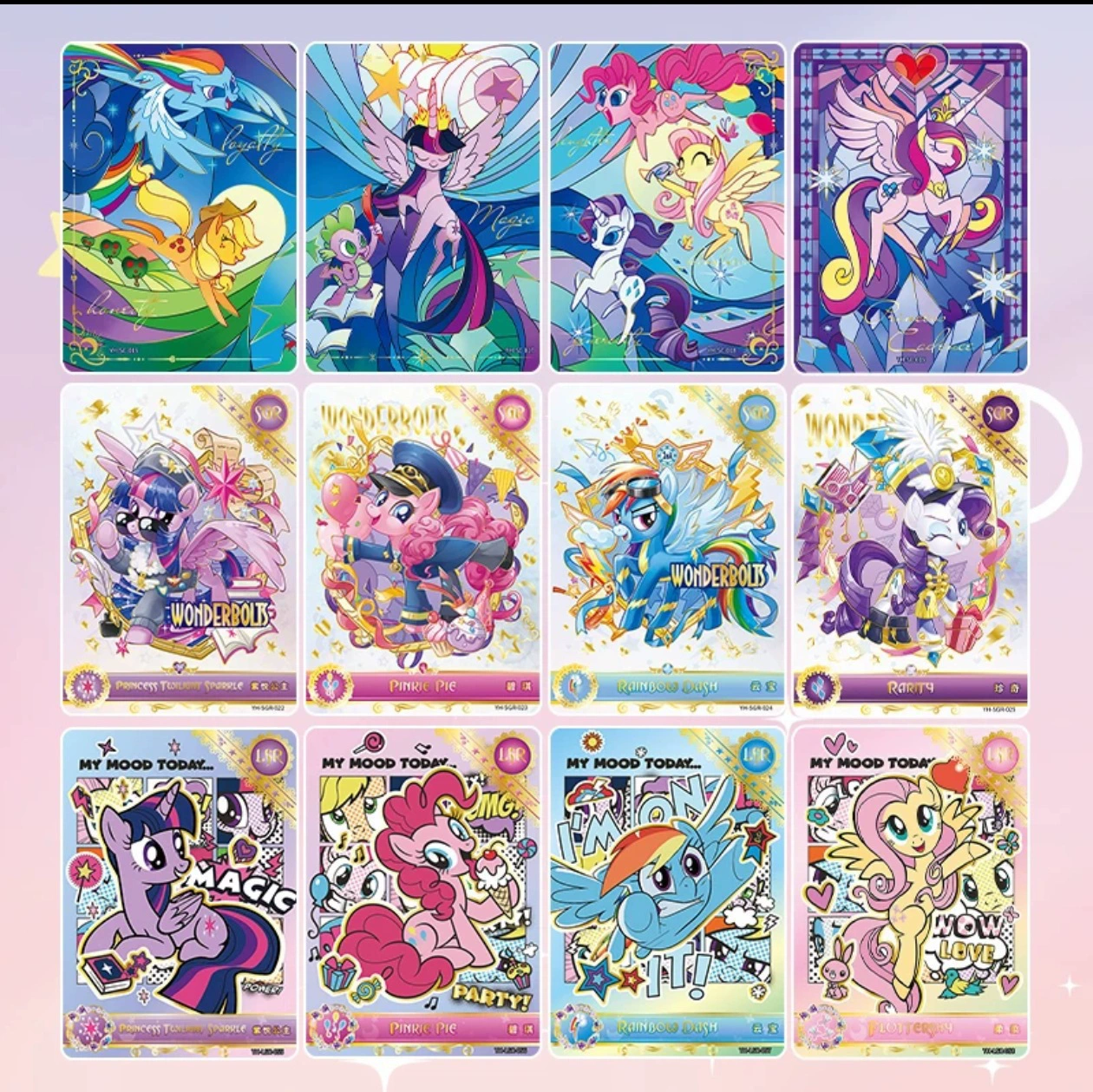 卡游 Pony, cards, rainbow card, full set, wholesale