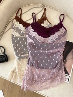 Lace set, summer sexy bra top, suspenders, top with cups, lifting effect