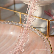 Yi哒进口水溶蕾丝花边布料服装辅料衣服花边装饰饰品diy手工材料