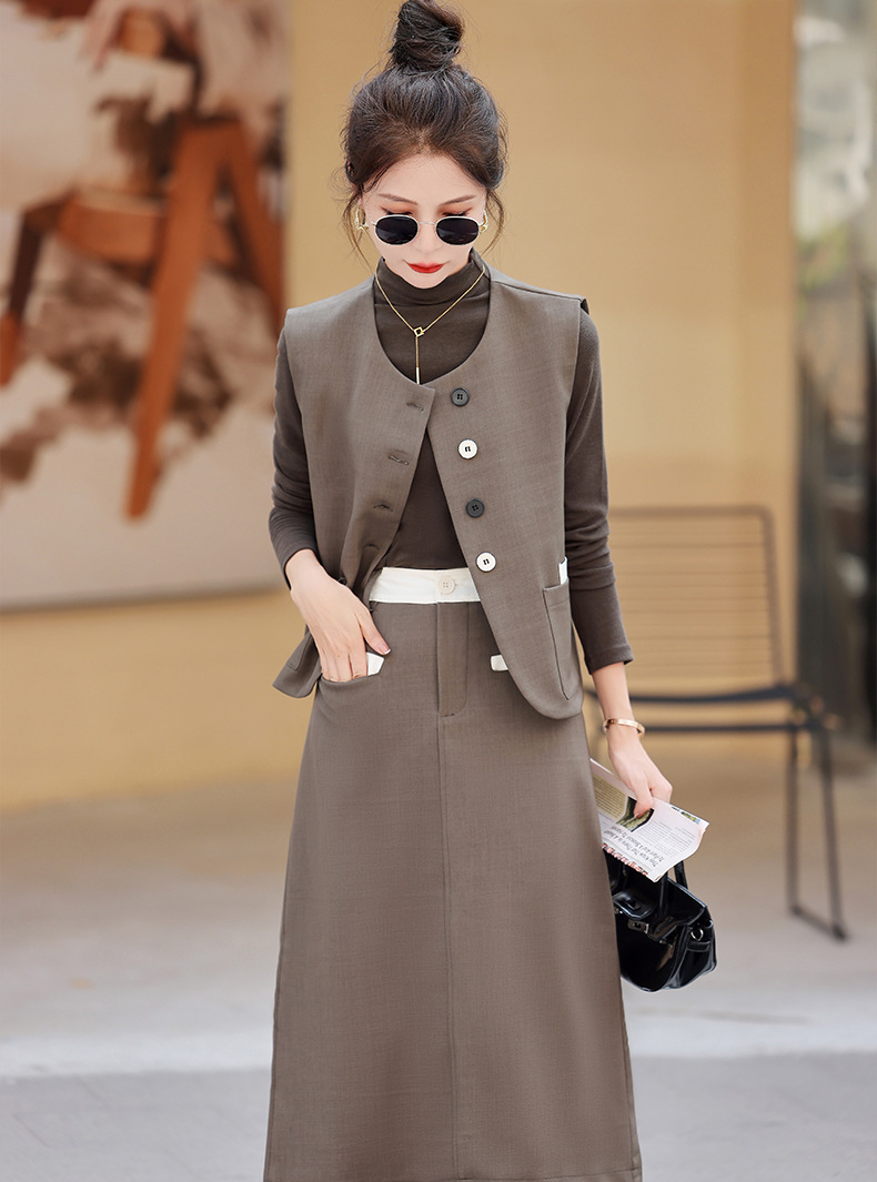 C5955 1680K ÁO VEST NỮ HANTDC VEST CẢ BỘ 3 MÓN MÙA XUÂN THU ĐÔNG THỜI TRANG NỮ ĐỒ CÔNG SỞ G05 SẢN PHẨM MỚI