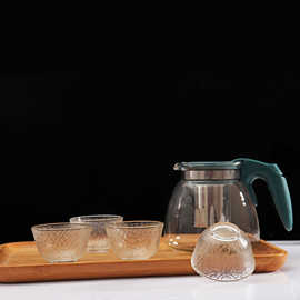 耐热玻璃茶具 泡茶壶五件套 花茶壶保温壶六件套养生茶壶套装批发