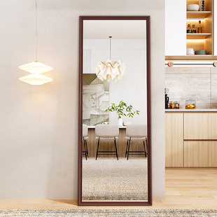 Japanese Simple Full-length Mirror Retro Home Floor Mirror High-end Fitting Internet Celebrity Wall-mounted Vertical Large Dressing Shenheng