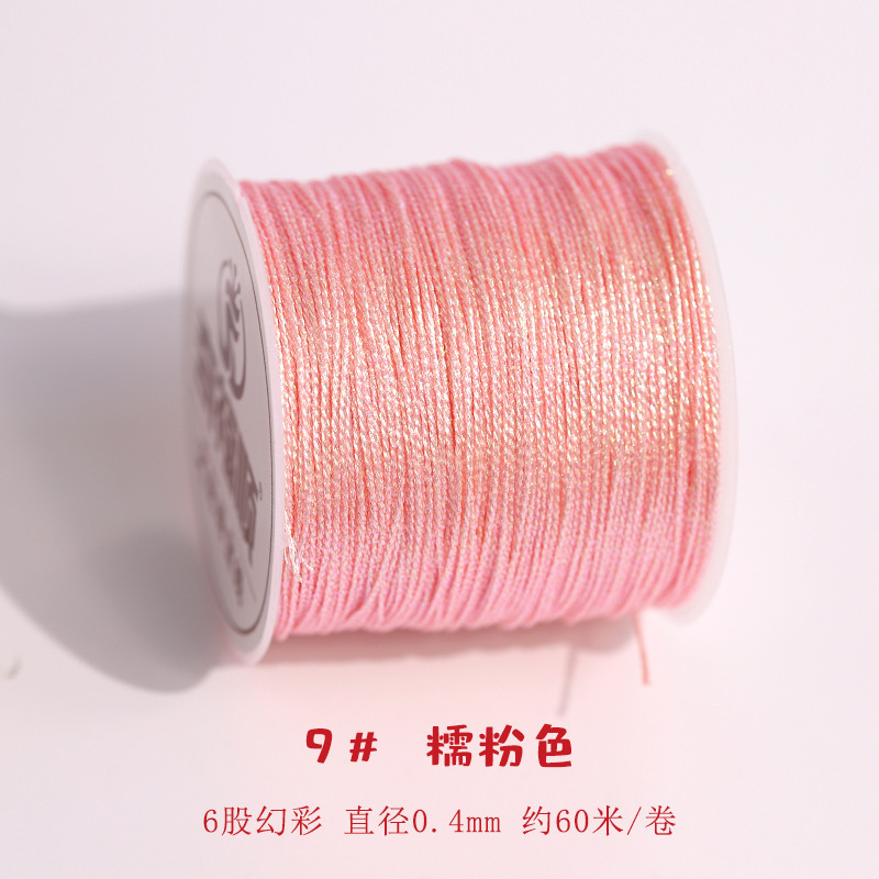 股幻彩线变色龙编织线手工编手链绕线刺绣莲花粽子材料金丝线|undefined