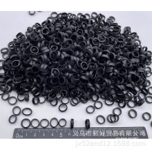黑色数据线皮筋 工业无毒无味无卤高弹力牛皮筋 捆扎圈固定橡胶圈