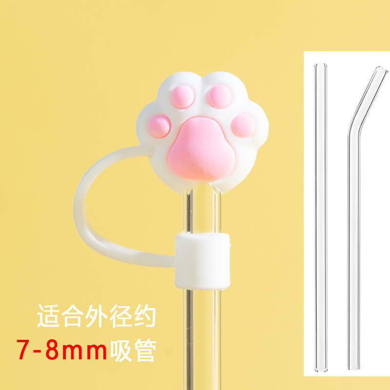 ストローキャップソフトシリコンストローダストカバー漫画かわいい女の子ストローキャップ食品グレードのストローアクセサリープラグ|undefined