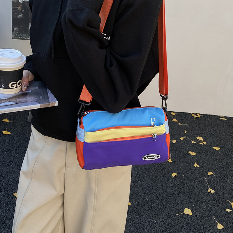Mochila de moda para niños de color contrastante, mochila de ocio, deportes de viaje ligero, mochila de hombro para niños y niñas, nuevo tipo de bolso para niños