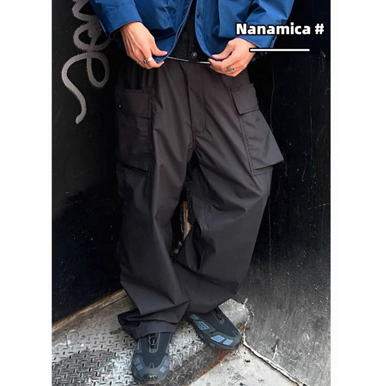Ideal Choice for Relaxation # Nanamic@ 3L Pertex Waterproof Breathable Straight-Leg Drawstring Cargo Pants