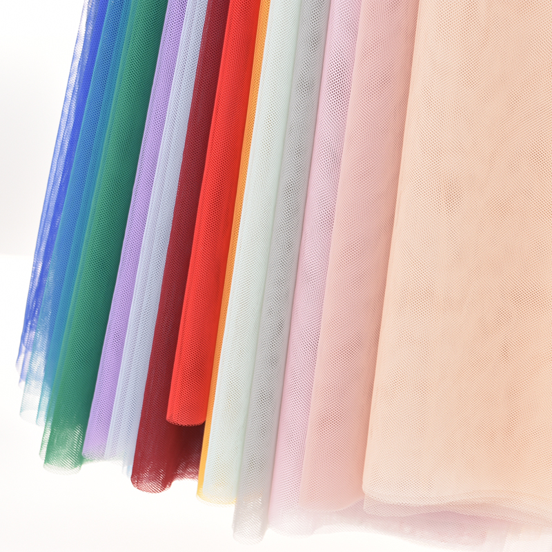 网纱布料六角形服装面料透明婚纱高定礼服透视装纱裙薄纱蕾丝1米