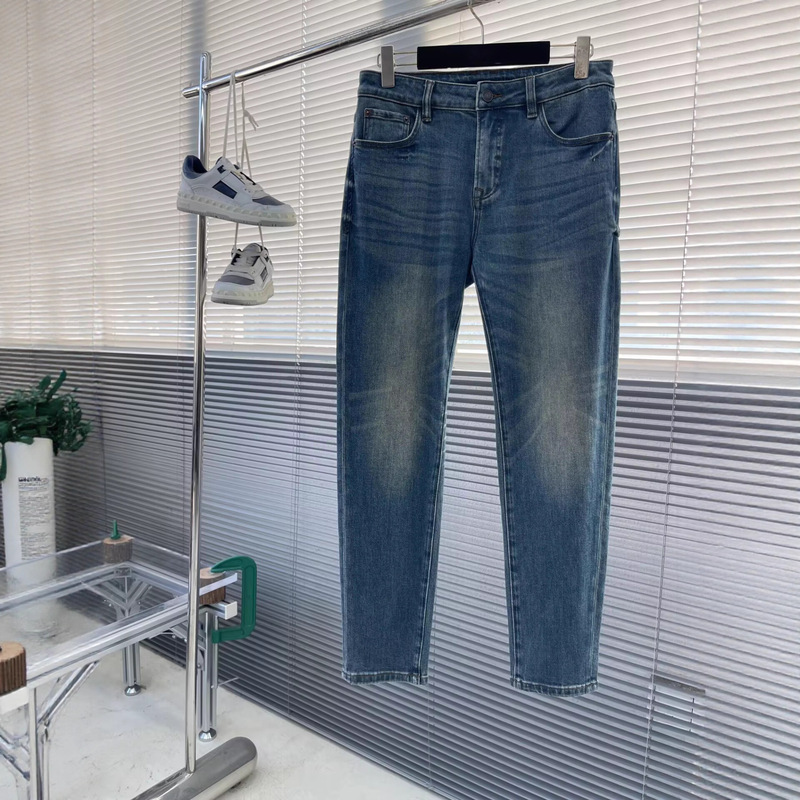 Correct Version 25Fw Men's Light-Colored Denim Jeans Light-Colored Cd Denim Pants High-Definition First-Hand Supply