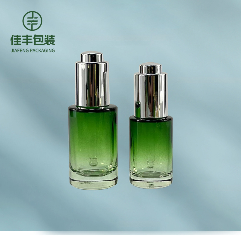 厂家批发厚底直圆滴管瓶10ml15ml20ml按压精油瓶原液分装玻璃瓶|undefined