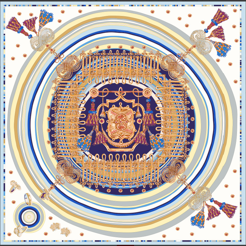 Foulard in seta da donna 100% seta di gelso quadrato elegante_voghion.com