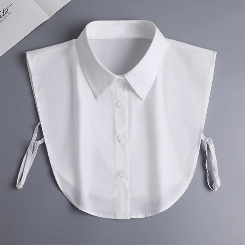 White Pointed Collar Compatible Collar for Children and Adults, Versatile Collar Decor for Autumn and Winter, Stand Collar Round Collar Compatible Collar for Blouses and Shirts