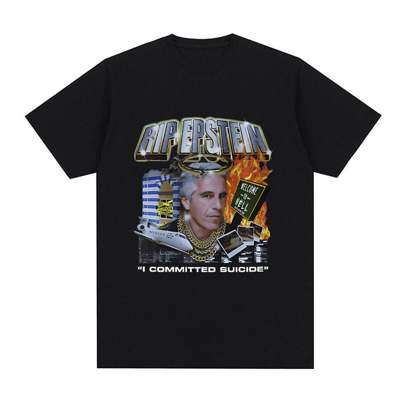 T-Shirt T-Shirt Graphic Gothic Fashion Jeffrey T-Shirt Epstein Street Short Sleeve Retro Casual Men's T-Shirt T-Shirt Graphic Gothic Fashion Jeffrey T-Shirt Epstein Street Short Sleeve Retro Casual Men's