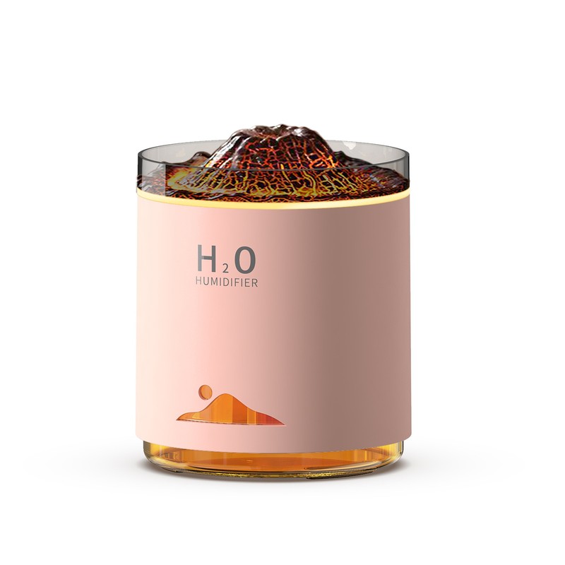 新款吐圈喷雾氛围火山数显香薰机家用卧室精油香氛机水母火焰加湿|undefined