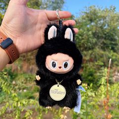 【黑色小首领  广东高品质现货】拉布布搪胶毛绒公仔挂件玩具摆件